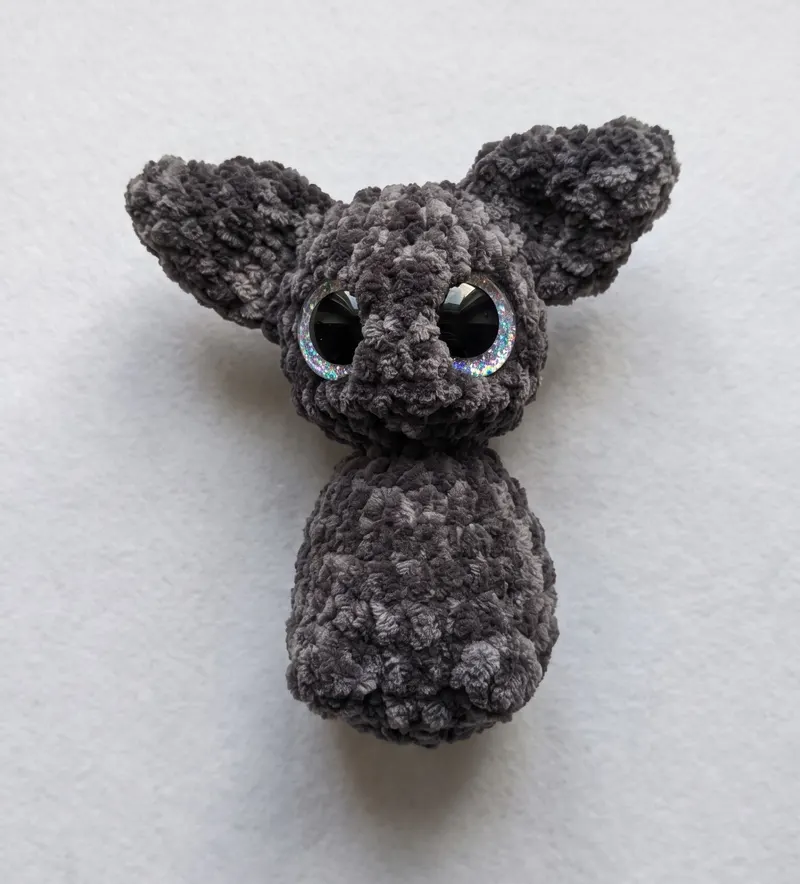 Barron the Bat, step 5: Ears on