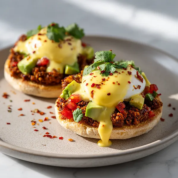 Chorizo Avocado Benedict